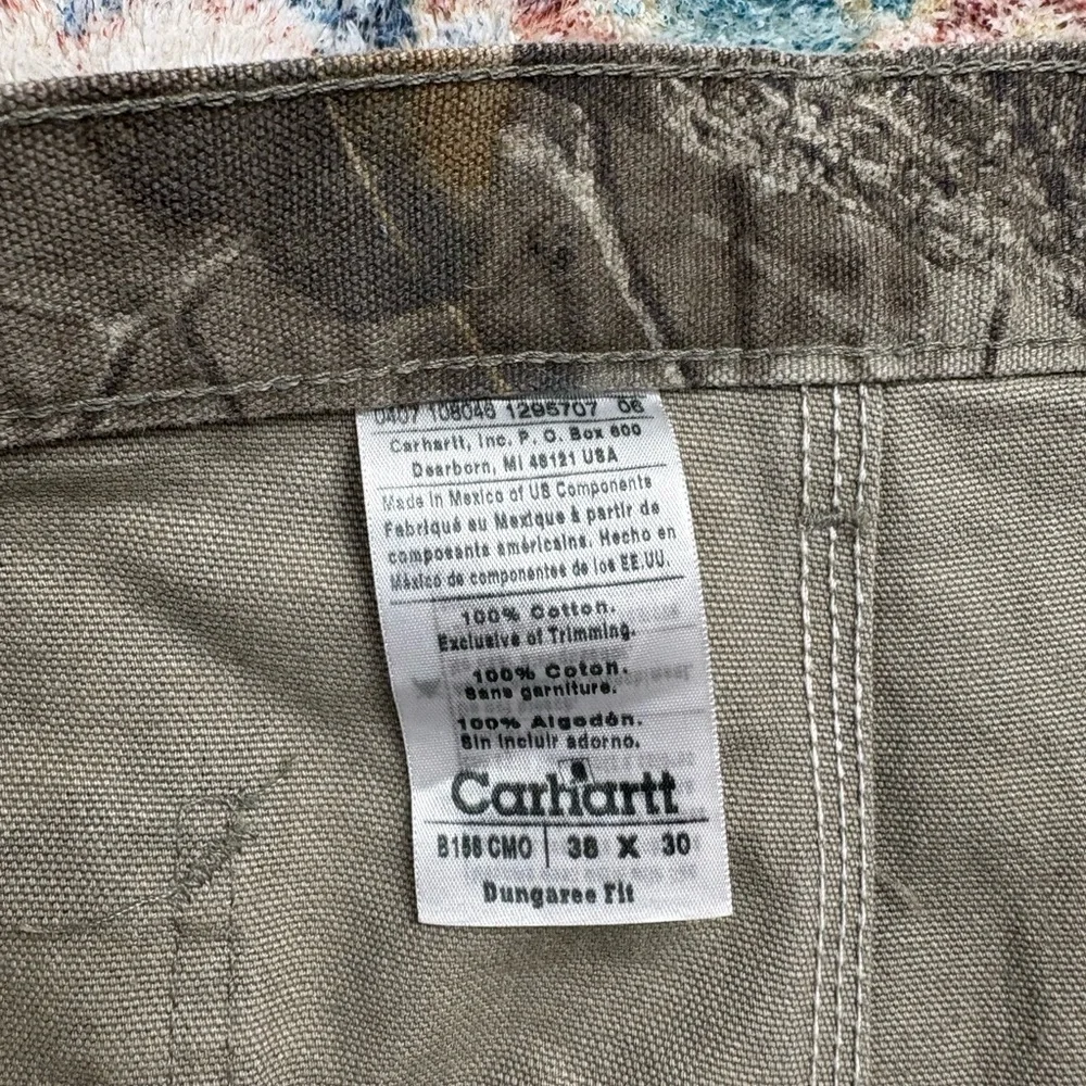 Vintage Carhartt Realtree Camouflage Carpenter Pants Size 38 - Picture 4 of 5
